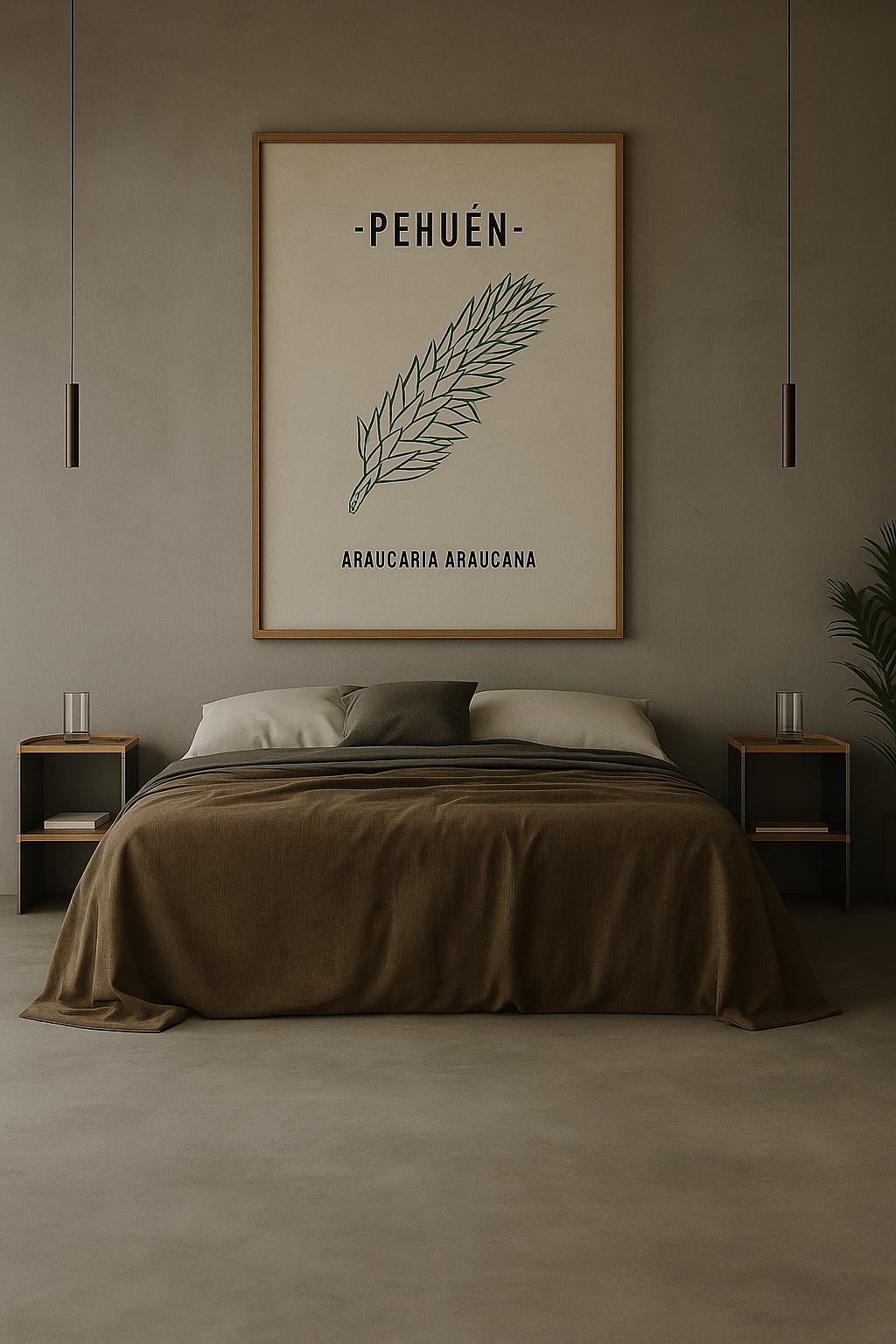 CUADRO BASTIDOR BORDADO PEHUEN