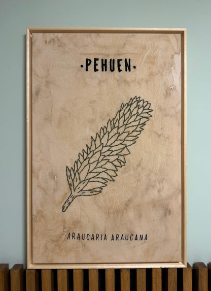 CUADRO BASTIDOR BORDADO PEHUEN